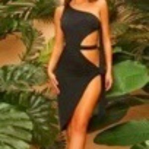 Sexy dress one shoulder bodycon